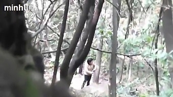 Japanese Daddy Fucks Asian Whore In Woods
