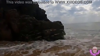 Sexy Couple Gets Frisky On The Beach In Public