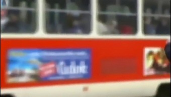Inappropriate Touching Of Katarina Hartlova On A Crowded Bus