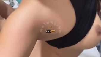 Verified Couple Enjoys Rough Sex With Small Boobs And Big Ass In The Shower
