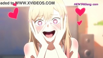 欲求不満のティーンの妹との蒸し暑いアニメパロディと激しい擦り合い
